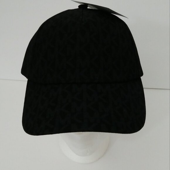 Michael Kors Black Logo Adjustable Strap Baseball Hat - Picture 7 of 13